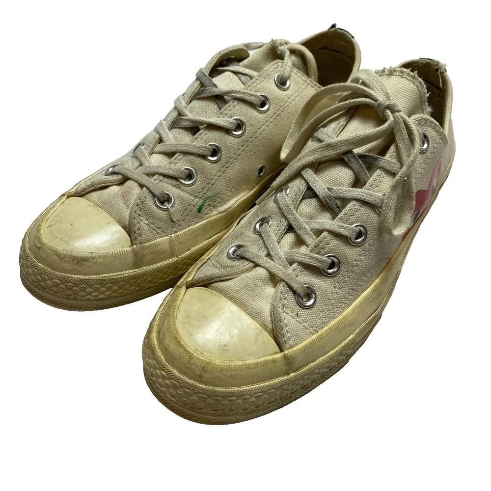 Chuck Taylor Sneakers Unisex 7 Off White Converse Comme Des Gascons - Picture 2 of 8